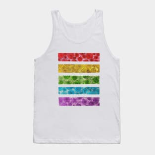 Rainbow Watercolor Geodes by Skye Rain Art Tank Top